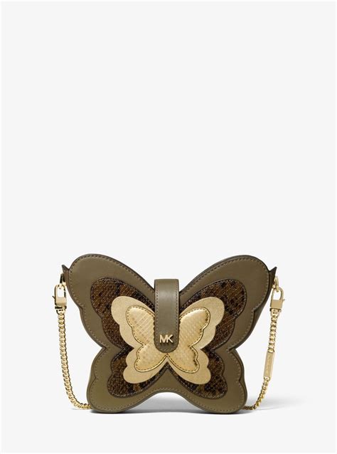 michael kors green butterfly purse|designer butterfly purse.